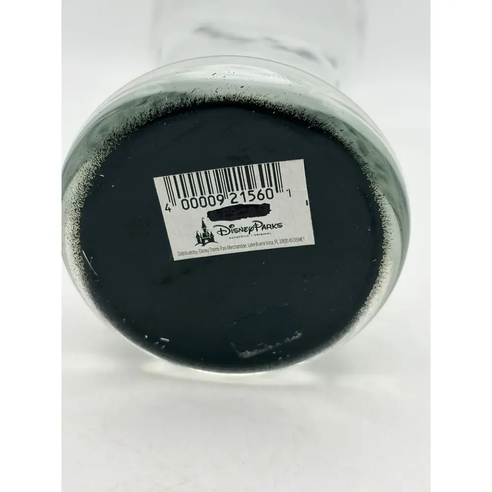 Disney Parks Mickey Mouse Icons Pilsner Glass Clear Black Base Disney
